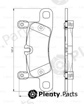 Bosch 0986TB3219 — Brake Pad Set, disc brake