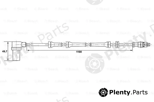 Bosch 0265006156 — Sensor, wheel speed