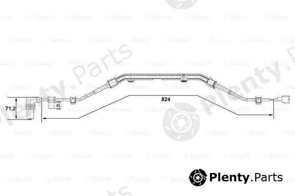 Bosch 0265001276 — Sensor, wheel speed