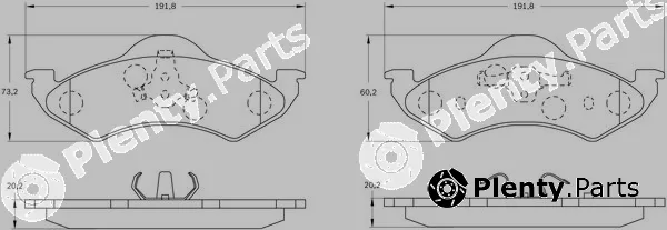 Bosch 0986BB0586 — Brake Pad Set, disc brake