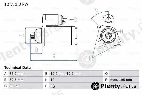 Bosch 0986020220 — Starter