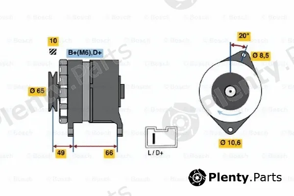 Bosch 0986033980 — Alternator