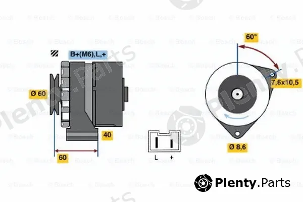 Bosch 0986032080 — Alternator