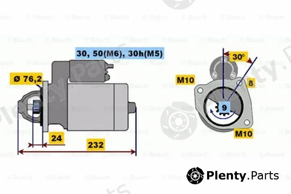 Bosch 0001108190 — Starter