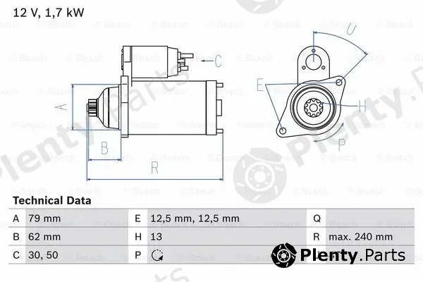 Bosch 0986025150 — Starter