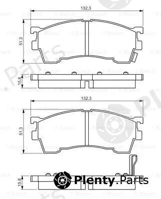 Bosch 0986495265 — Brake Pad Set, disc brake