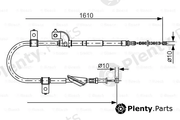 Bosch 1987482079 — Cable Pull, parking brake