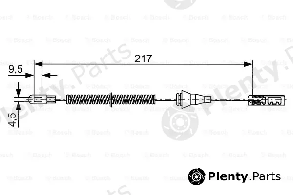 Bosch 1987482461 — Cable Pull, parking brake