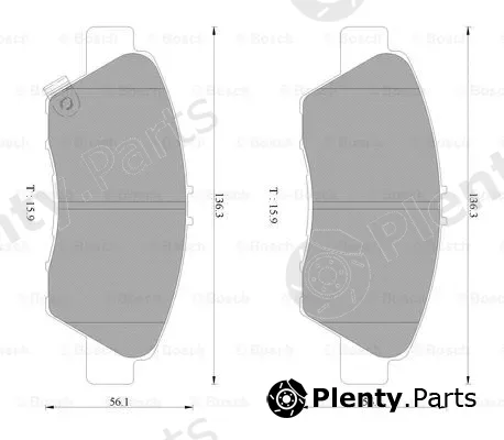 Bosch 0986AB2508 — Brake Pad Set, disc brake