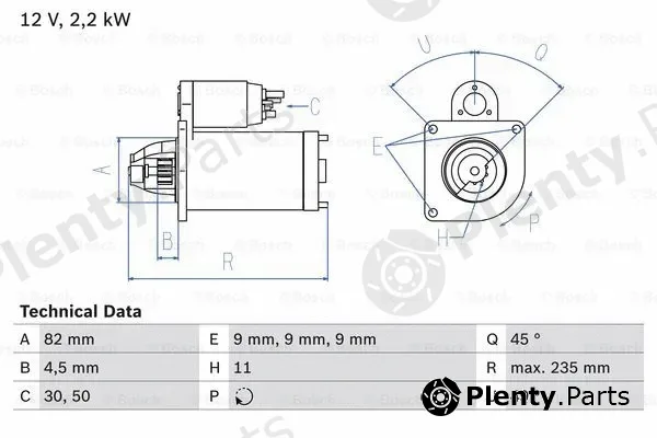 Bosch 0986025550 — Starter