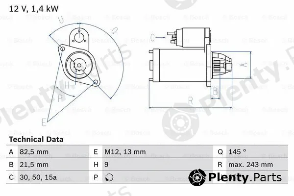 Bosch 0986018190 — Starter