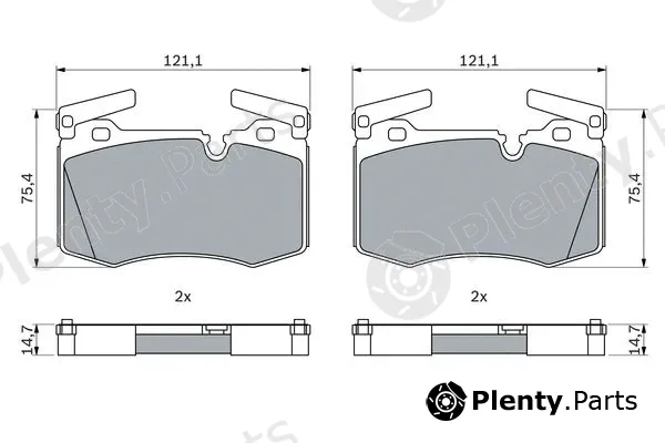 Bosch 0986424918 — Brake Pad Set, disc brake