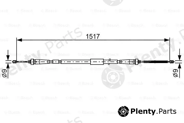 Bosch 1987482639 — Cable Pull, parking brake