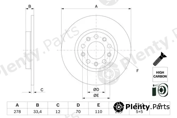 Bosch 0986479H24 — Brake Disc