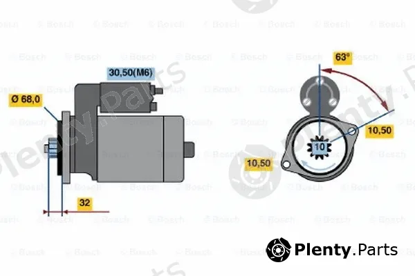 Bosch 0001125059 — Starter