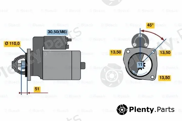Bosch 0001231013 — Starter