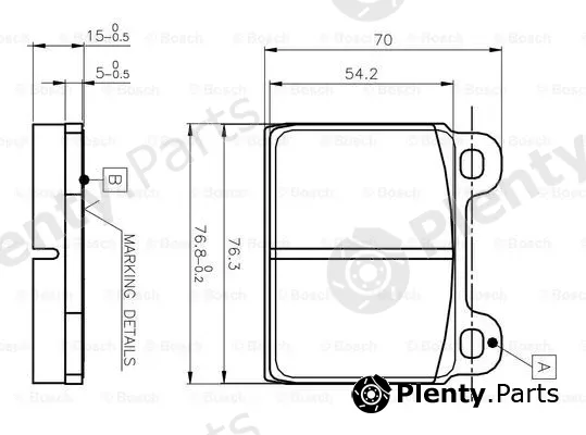 Bosch 0986TB2050 — Brake Pad Set, disc brake