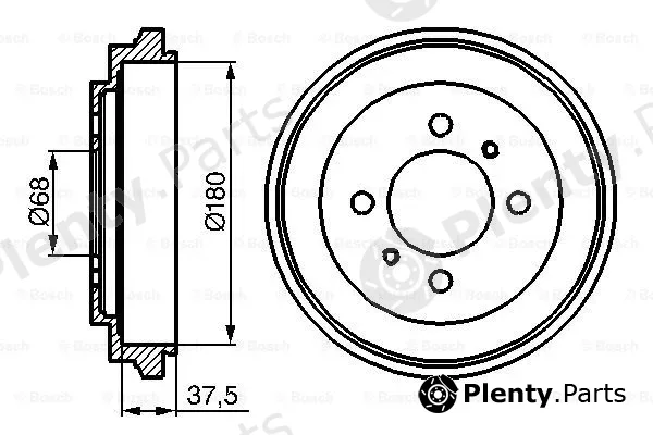 Bosch 0986477119 — Brake Drum