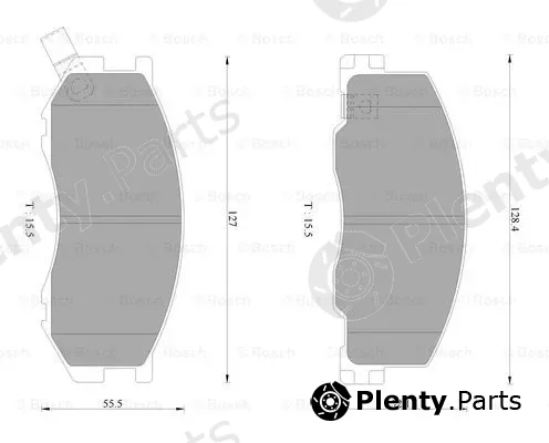 Bosch 0986AB2333 — Brake Pad Set, disc brake