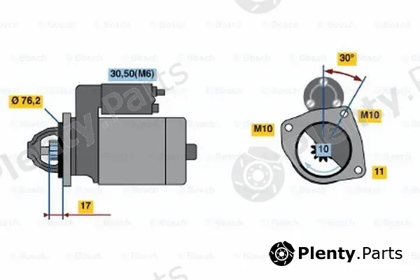 Bosch 0001107016 — Starter