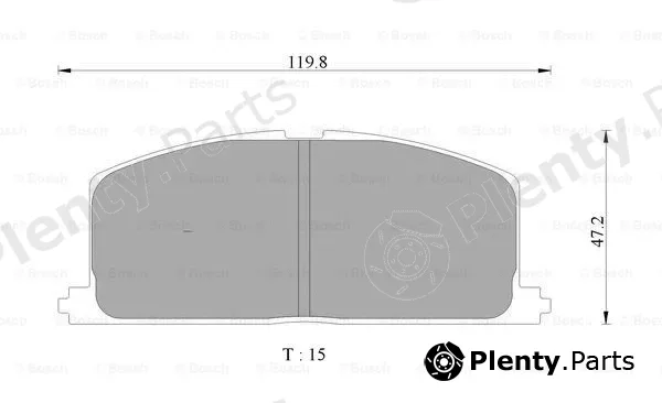 Bosch 0986AB9002 — Brake Pad Set, disc brake