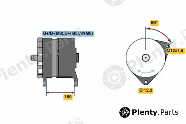 Bosch 0120689553 — Alternator