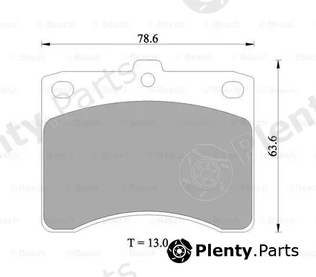 Bosch 0986505358 — Brake Pad Set, disc brake