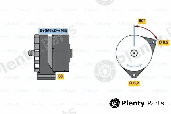 Bosch 0120339536 — Alternator