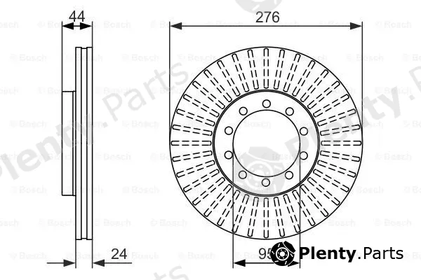 Bosch 0986479608 — Brake Disc