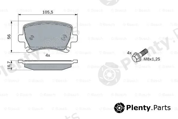 Bosch 0986494053 — Brake Pad Set, disc brake