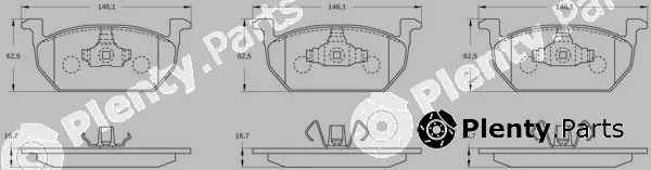 Bosch 0986BB0178 — Brake Pad Set, disc brake
