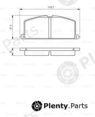 Bosch 0986468701 — Brake Pad Set, disc brake