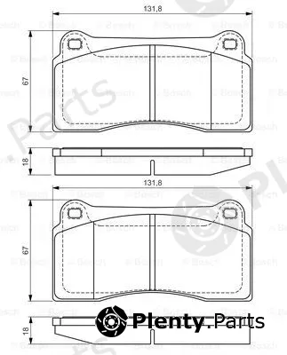 Bosch 0986494353 — Brake Pad Set, disc brake