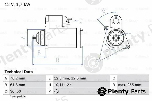 Bosch 0986020260 — Starter