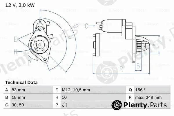 Bosch 0986017420 — Starter