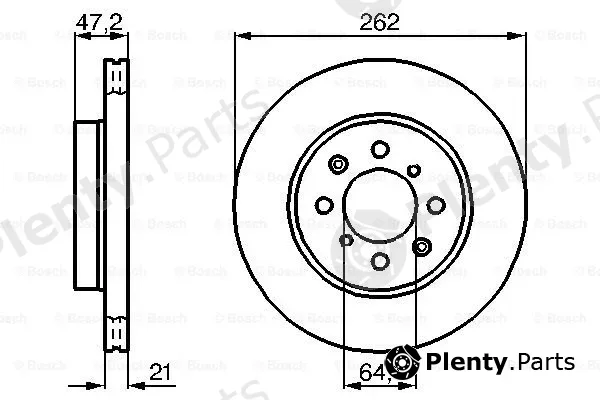Bosch 0986478657 — Brake Disc