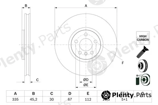 Bosch 0986479H10 — Brake Disc