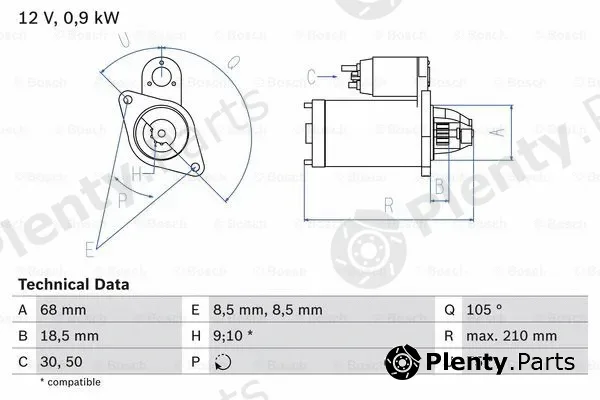 Bosch 0986017120 — Starter