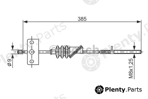 Bosch 1987477385 — Cable Pull, parking brake