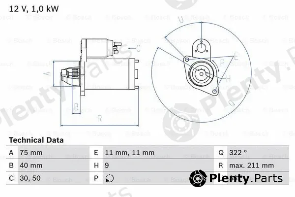 Bosch 0986026090 — Starter