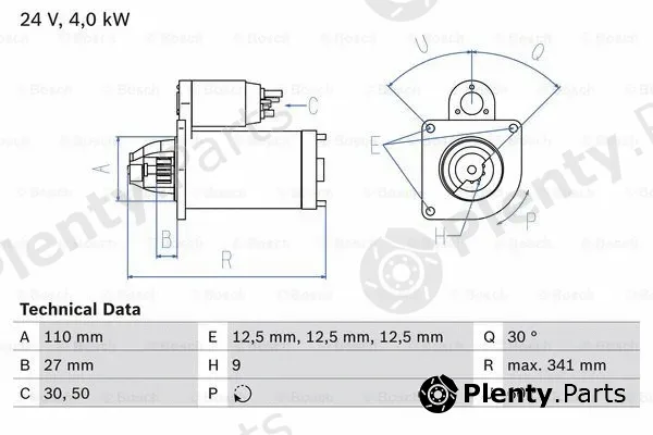 Bosch 0986011310 — Starter