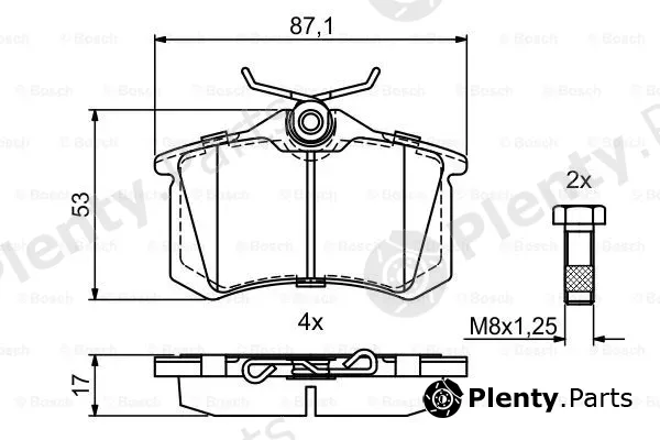Bosch 0986494923 — Brake Pad Set, disc brake