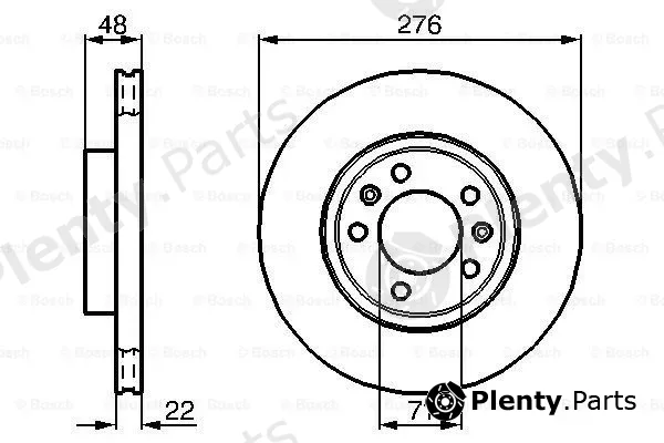 Bosch 0986478140 — Brake Disc
