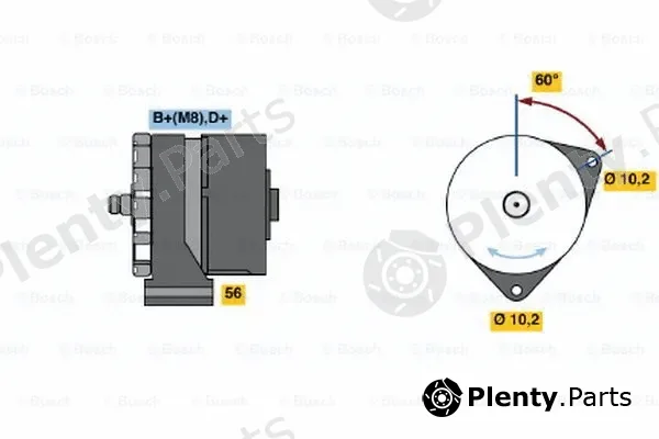 Bosch 0120469684 — Alternator