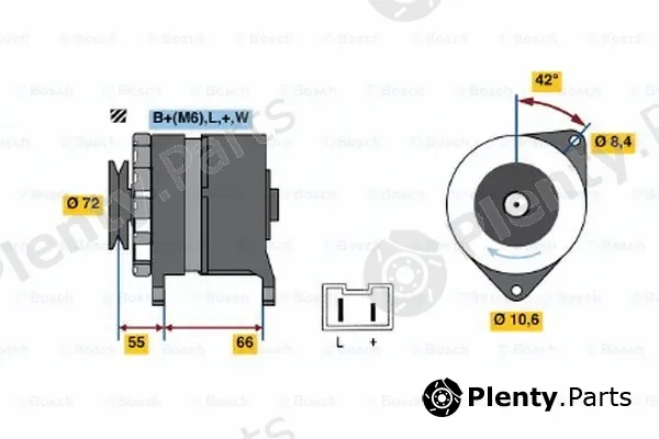 Bosch 0986036711 — Alternator