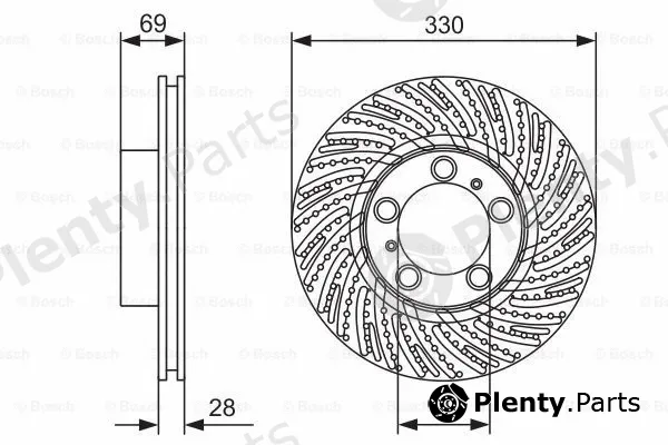 Bosch 0986479D25 — Brake Disc