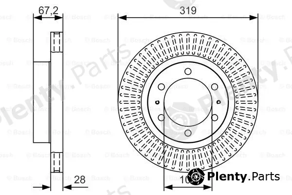 Bosch 0986479T80 — Brake Disc