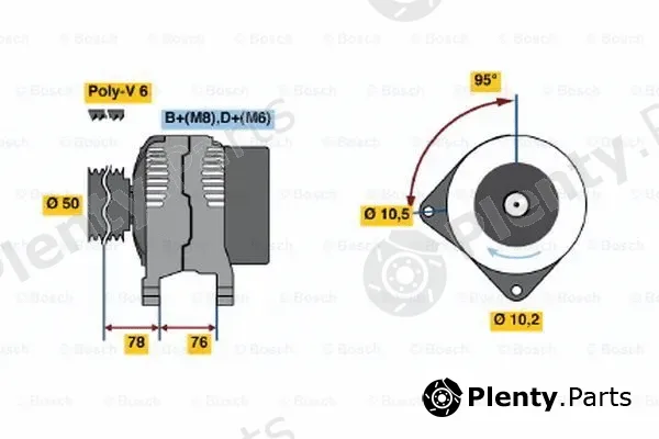 Bosch 0120465031 — Alternator