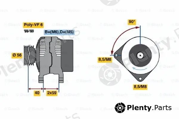 Bosch 0123510109 — Alternator