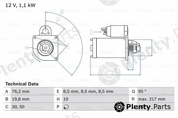 Bosch 0986029150 — Starter